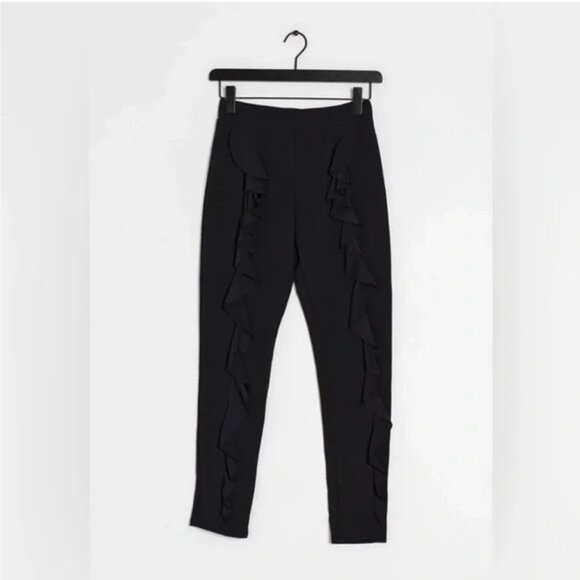 Zara trafaluc fringe trousers size small / dress pants Size S NWOT - Picture 3 of 3